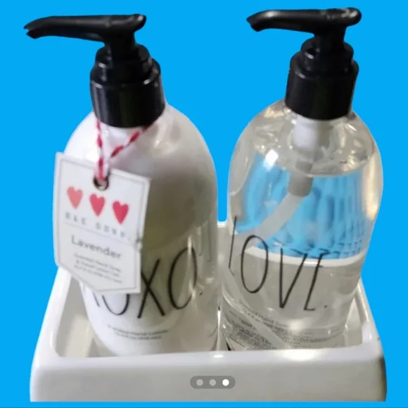 NWT Rae Dunn Lavender Hand Soap And Lotion Set - Picture 3 of 3